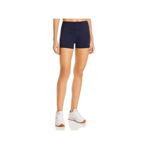 SPLITS 59 Womens Navy Stretch Fitted Regular Rise Shorts L
